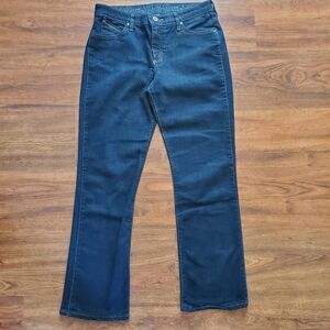 Wrangler Women's Q Baby No Gap Waistband Straight Leg Jeans Size 11/12 x 32